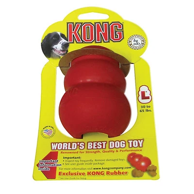 Kong Classic T1 Dog Toy, L, Rubber, Red
