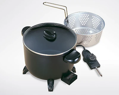 5 Qt. Kitchen Kettle Multi-cooker With Non-stick Finish And Glass Cover