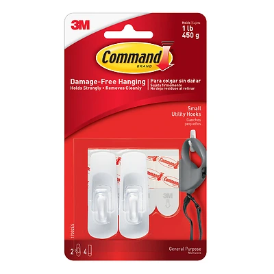 HOOK REMOVEABLE ADH SMALL WHT