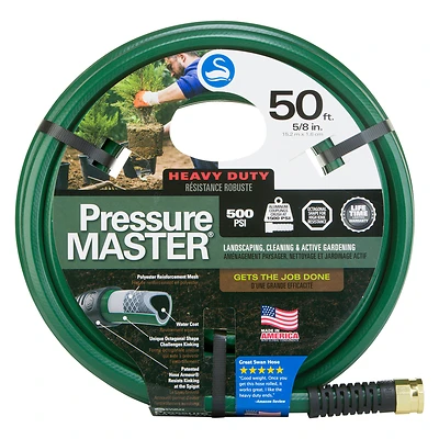 Sn7958050 50 Ft Heavy Duty Kink Free Garden Hose, Green, 5/8 In Diameter