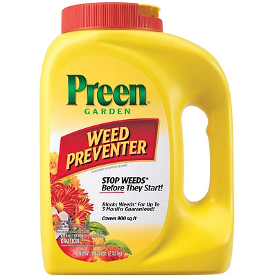 Preen 24-63795 Garden Weed Preventer, Pre-Emergent Granules, 5.6 Lbs.