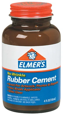 Rubber Cement, 4-oz. Bottle