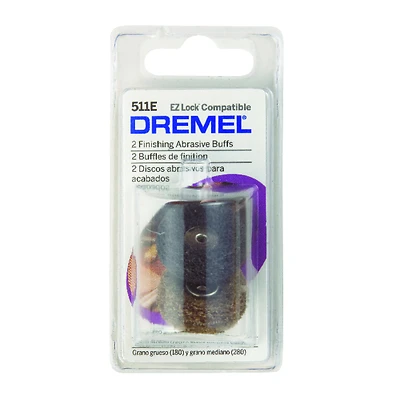 Dremel EZ Lock Series 511E Abrasive Buff, 1 in Dia, Aluminum Oxide, Silicon Carbide