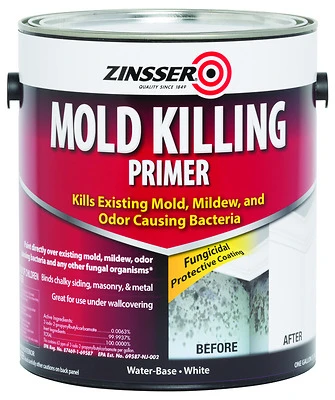 Rust-Oleum Zinsser 276049 Mold Killing Primer, White, 1 Gallon