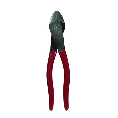 Klein Tools D228-8 Diagonal Cutting Plier, 8-1/16 in OAL, 1-3/16 in Cutting Capacity, 1-3/16 in Jaw Opening, Red Handle