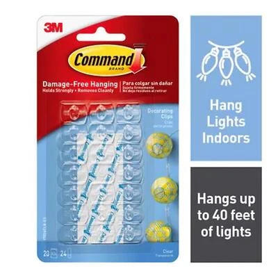 Command 17026CLR Decorating Clip, Plastic, Clear