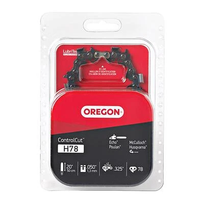 Oregon H78 Chainsaw Chain, 20 In. Bar, 78-Link, 0.325 In. Pitch