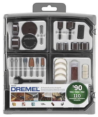 Dremel 709-02 110-Piece Super Accessory Kit, Gray