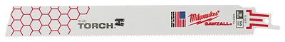 Milwaukee The Torch 48-00-5787 Reciprocating Saw Blade, 1 in W, 9 in L, 14 TPI, Bi-Metal Cutting Edge