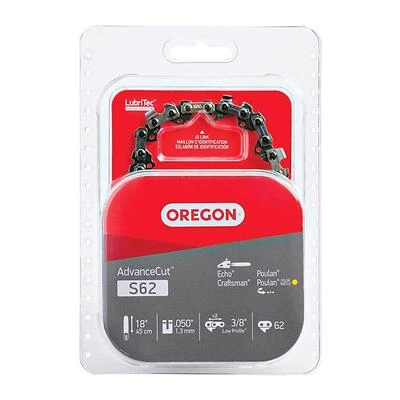 Oregon S62 Chainsaw Chain, 91VG Low-Profile Xtraguard Premium C-Loop, 18 In.