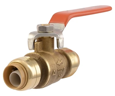 1/2 Inch Brass Push-to-connect Ball Valve Model 22222-0000lf