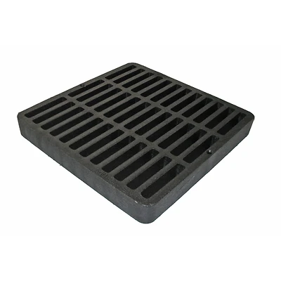 Square Grate, Black Foam Polyolefin, 9 x 9 In.