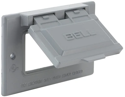 5101-0 Single Gang Rectangular Aluminum Gray Gfci Outdoor Box Cover