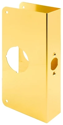 Prime-Line U 9548 Brass Door Reinforcer, 1-3/4 In. x 2-3/8 In.
