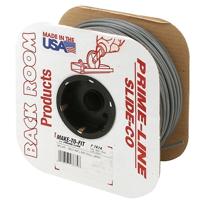 Screen Spline, Gray Vinyl, .165, 11/64 In. x 500 Ft.