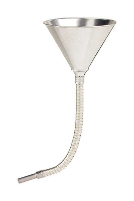 Lubrimatic 75-007 Steel Flexible Funnel, 24 Oz, 17.5 In.