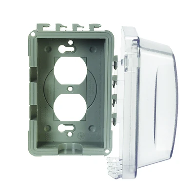 Mm410c Weatherproof In-use Cover, 5-1/2 In L X 4 In W, Clear Polycarbonate