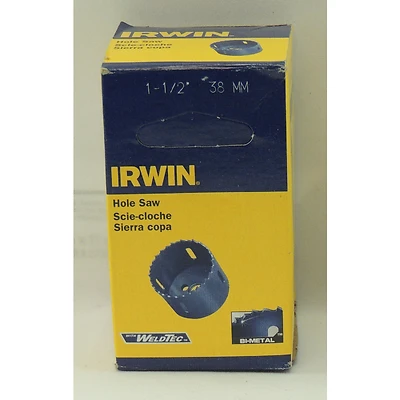373112bx Bi-metal Hole Saw, 1-1/2 In Diameter, 1/4 In Arbor, 4/6 Tpi