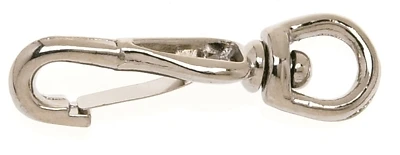 Campbell T7615602 Spring Snap, Swivel Round Eye, Zinc, 1/4 In.