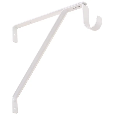 National Hardware N234-971 Shelf/Rod Bracket, White, 75 lb Steel