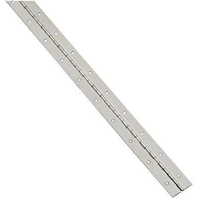 National Hardware N148-221 Continuous Hinge, Nickel, 1-1/16 x 30 In.