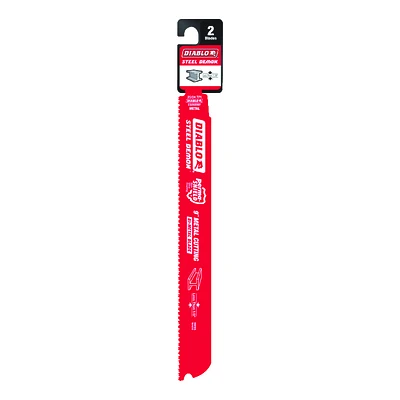 Steel Demon Reciprocating Blade, 20/24 TPI, 9 In., 2-Pk.
