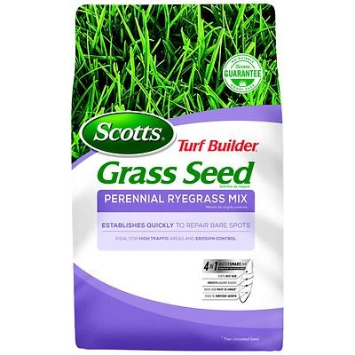 Turf Builder Perennial Ryegrass Sun/shade Grass Seed 3 Lb - Ideal For High Traffic Areas