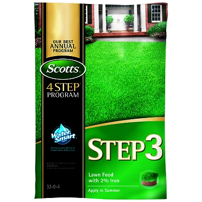 Scotts Step 3 Lawn Food with 2% Iron, 12.6 Lbs., Covers 5,000 Sq. Ft.