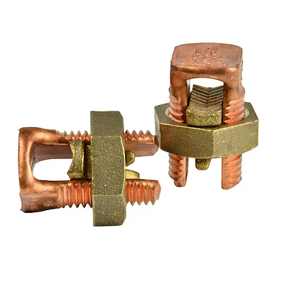 Gardner Bender GSBC-2 Copper Split Bolt Connector, 2 AWG, 2-Pack