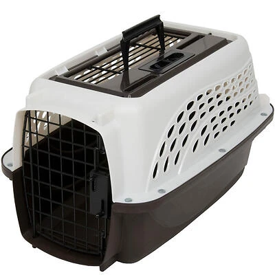 Petmate 21225 Top Load Pet Kennel, 2 Doors, 19-In., 5-15 Lbs.