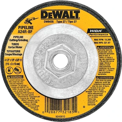 Grinding Wheel, 4-1/2 x 1/8 x 5/8 In.
