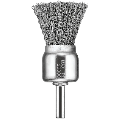 DeWalt DW4901 Crimped-End Wire Brush, 1 In., 1/4 In. Arbor