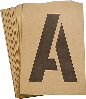 Hy-Ko ST-6 Letter & Number Stencil Set, Reusable, 6-In.