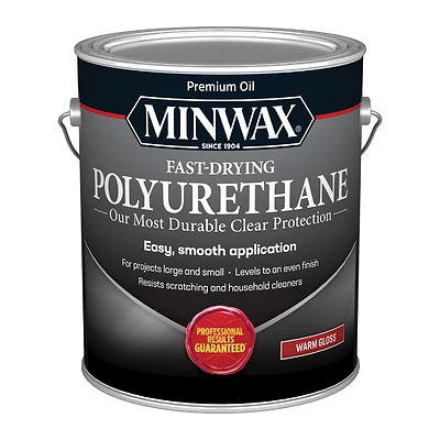 Minwax 71030 Fast-Drying Polyurethane, Gloss, Oil-Based, 1 Gal