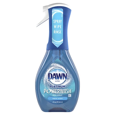 Dawn Platinum 52364 Powerwash Spray Dish Soap, Fresh Scent, 16 Oz.