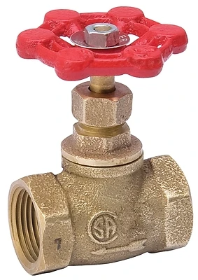 Stop Valve, Brass, 1/2 In.