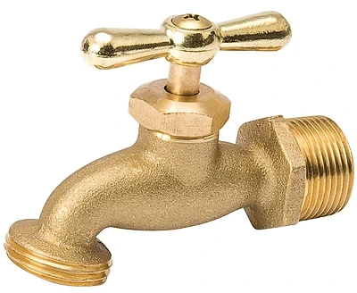 Hose Bibb, Standard, Brass, 3/4 In. Hose