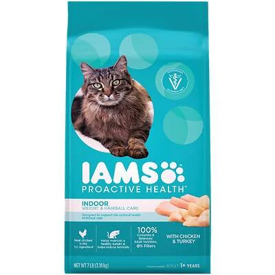 Proactive Health Indoor Weight/Hairball Care Dry Cat Food, 7 Lbs.