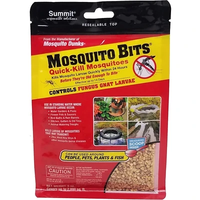 Summit Mosquito Bits 116-12, Granular Biological Insecticide, 8 Oz