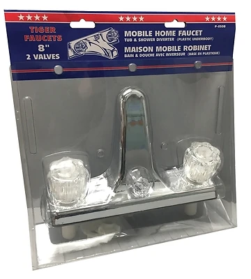 US Hardware P-050B Tub and Shower Diverter, 2-Faucet Handle, Plastic, Chrome-Plated