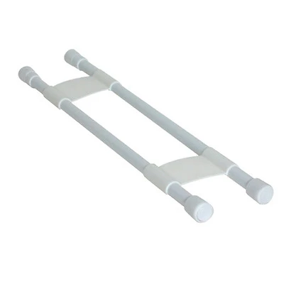 Camco 44073 RV Double Refrigerator Bar, Adjustable 16-28 In., White