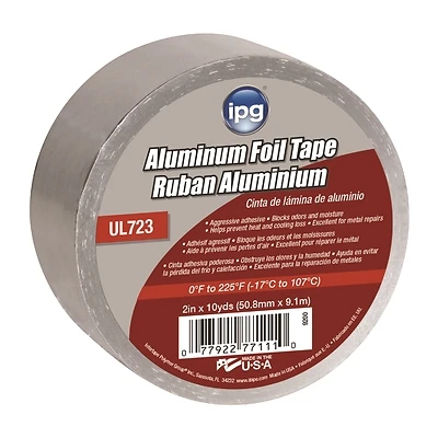 Intertape 9200 Aluminum Foil Tape, UL723, 2 In. x 10 Yd.