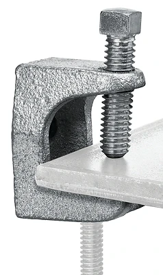 Beam Clamp, Malleable Iron, 1/4-In.