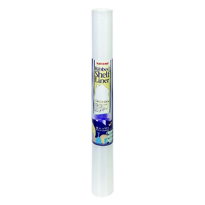 Shelf Liner, Non-Adhesive, Ribbed, Waterproof, Clear, 24-In. x 10-Ft.