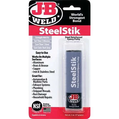 Steelstik 2 Oz. Gray Steel-reinforced Epoxy Putty Adhesive/sealant