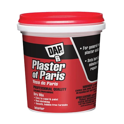 Dap 10308 Plaster Of Paris, White, 4 Lb. Tub