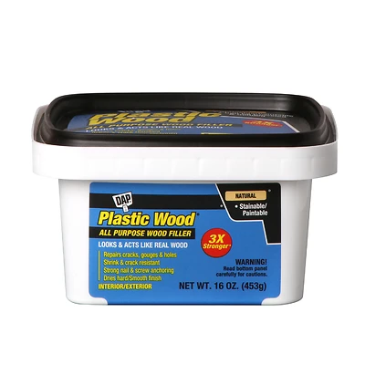 Dap 7079800529 Plastic Wood Latex Wood Filler, Natural, 16 oz.