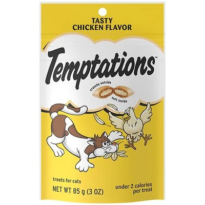 Whiskas Temptations E7230603 Cat Treats, Tender Chicken Flavor, 3 Oz
