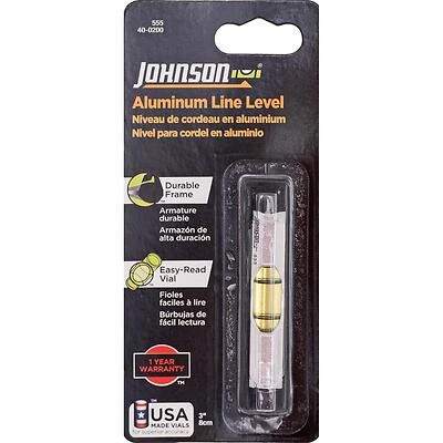 Contractor-Grade Aluminum Line Level, 3-In.