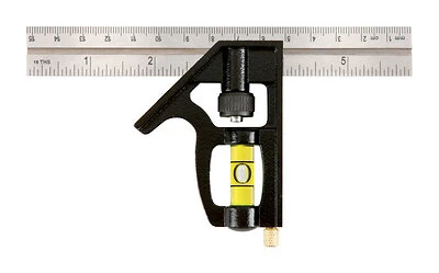 Johnson Level 406EM Combination Square, 6-In., SAE/Metric